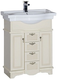 Aquanet Тумба с раковиной "Луис 70" бежевая (181726) – фотография-1