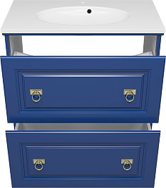 Misty Мебель для ванной Версаль 80 синяя – фотография-5