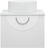 Misty Тумба с раковиной Ярина 60 подвесная белая