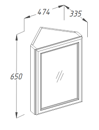 Opadiris Мебель для ванной Клио 45 L слоновая кость – фотография-10