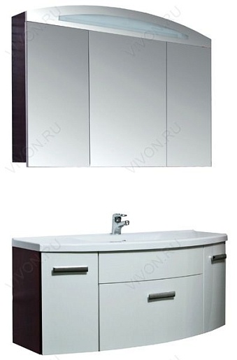 Aquanet Тумба с раковиной "Тренто 120" венге – фотография-6