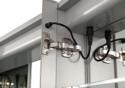 Aquatek Зеркало-шкаф 90 AQ7904-MLC с круговой подсветкой – фотография-5