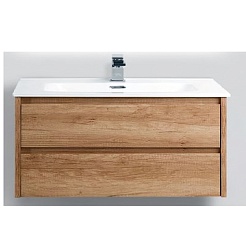 BelBagno Тумба под раковину Kraft 100 подвесная Rovere Nebrasca Nature – фотография-1