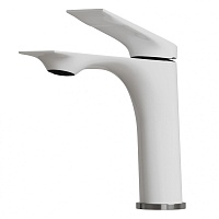 Mixline Смеситель для раковины 30k ML41-04 "Swan White" белый/хром