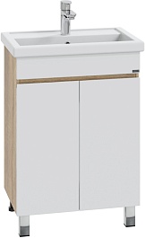 СанТа Мебель для ванной Марс 60 белая/янтарное дерево – фотография-4