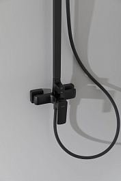 Allen Brau Душевая стойка Infinity 5.21012-31 черный матовый – фотография-5