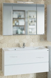 СанТа Мебель для ванной Марс 100, подвесная, Elen 100 – фотография-1