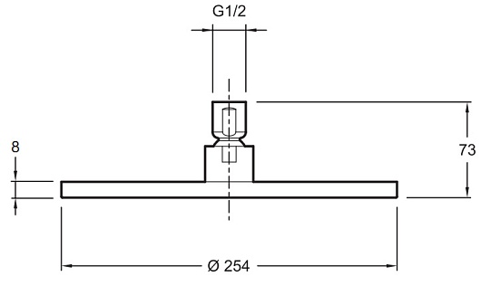 Jacob Delafon Верхний душ "Eo E14568-CP" – фотография-2