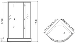 Erlit Душевой уголок ER 0510-C4 – фотография-3