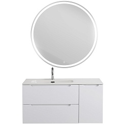 BelBagno Тумба с раковиной Etna 100 L подвесная Bianco Lucido – фотография-13