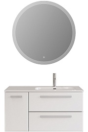 BelBagno Мебель для ванной Eco Cer-N 100-1 R bianco lucido CZR-8095-100-R ручки сатин – фотография-1