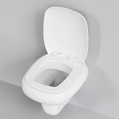 Ambassador Сиденье для унитаза Diamond белое – фотография-5