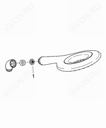 Grohe Душевая лейка "Rainshower Icon 150 27447000" – фотография-3