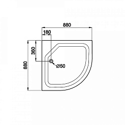 Triton Душевой поддон ПД23 88х88 – фотография-5