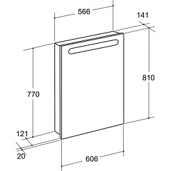 Roca Зеркальный шкаф Victoria Nord 60 R – фотография-4