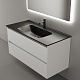 Sancos Тумба с раковиной Cento 100 белый глянец раковина Element 101 CN7003MB – фотография-8