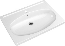 Aquanet Тумба с раковиной "Рондо 60" белый (2 ящика) – фотография-14