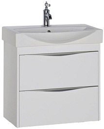 Aquanet Тумба с раковиной "Франка 65" белая – фотография-1