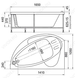 Радомир Акриловая ванна "Варна" – фотография-5