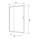 Excellent Душевая дверь в нишу 201 120 см. – картинка-6