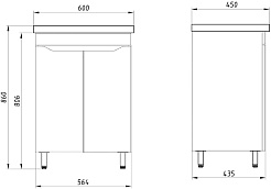 ASB-Mebel Мебель для ванной Бари 60 2.0 белая – фотография-10