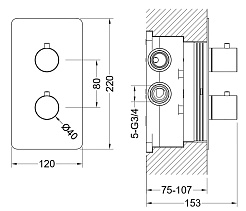 Aquatek Термостатический смеситель для ванны с душем Европа AQ1393CR хром – фотография-3