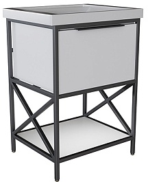 Mixline Тумба под раковину Бруклин 60 белая матовая – фотография-1