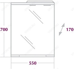Onika Зеркало для ванной Коралл 55.01 – фотография-3