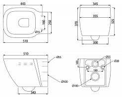 BelBagno Унитаз подвесной ALDINA безободковый – фотография-2