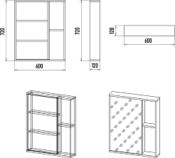 Misty Мебель для ванной Ненси 70 подвесная белая матовая – фотография-15