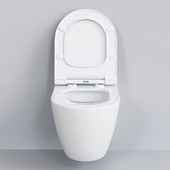 Ambassador Сиденье для унитаза Queen тонкое белое – фотография-6