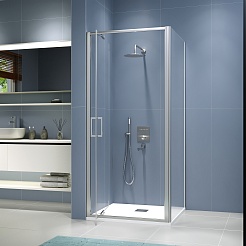 RGW Душевой уголок Stilvoll SV-135 80x80 профиль хром стекло прозрачное – фотография-3