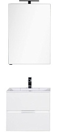 Aquanet Тумба с раковиной "Алвита 60" белая – фотография-9