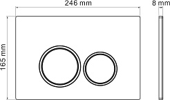 Grossman Инсталляция для подвесного унитаза Galaxy 97.01.110 с клавишей смыва хром матовый – фотография-23