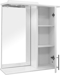 Mixline Зеркало-шкаф Мираж 60 R белый – фотография-2