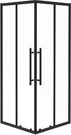 Esbano Душевой уголок Flex 90x90 ESF-90KV-B профиль черный матовый стекло прозрачное – фотография-1