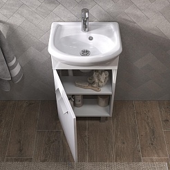 Vigo Тумба с раковиной Hoska 45 белая – фотография-4