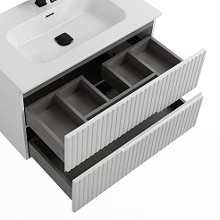 Cezares Тумба с раковиной Duet 90 подвесная CZR-8095-90 bianco lucido – фотография-4