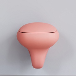 Ambassador Сиденье для унитаза Diamond розовое матовое – фотография-6