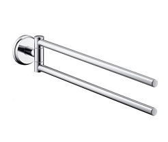 Hansgrohe Полотенцедержатель Logis Classic двойной – фотография-1