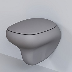 Ambassador Сиденье для унитаза Diamond серое матовое – фотография-3