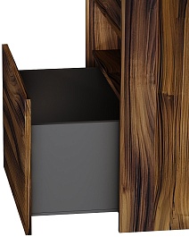 Am.Pm Мебель для ванной Func 60 подвесная темное дерево – фотография-9