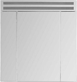 De Aqua Мебель для ванной Кубика 80, зеркало-шкаф Эколь – фотография-10