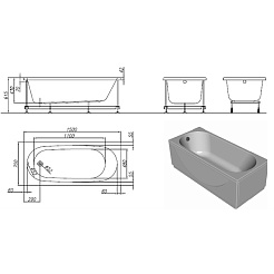 Kolpa San  Акриловая ванна Tamia SPECIAL 150 – фотография-3