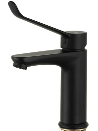 Gappo Смеситель для раковины G21-6 G1021-6 черный – фотография-1