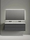 Sancos Тумба с раковиной Folk 140 grey soft раковина Grace 141 с двумя чашами CN7022wx – картинка-16