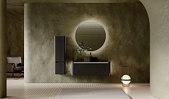 Jorno Тумба под раковину Lumino 120 подвесная антрацит – фотография-16