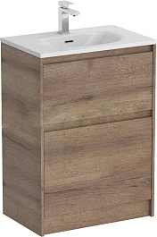 BelBagno Тумба с раковиной Kraft 60 напольная Rovere Tabacco с раковиной BB-8099-3-60 – фотография-1