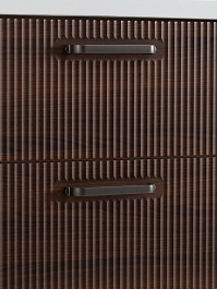 BelBagno Тумба с раковиной Due 50 подвесная Noce ручки Матовый тёмный никель – фотография-6