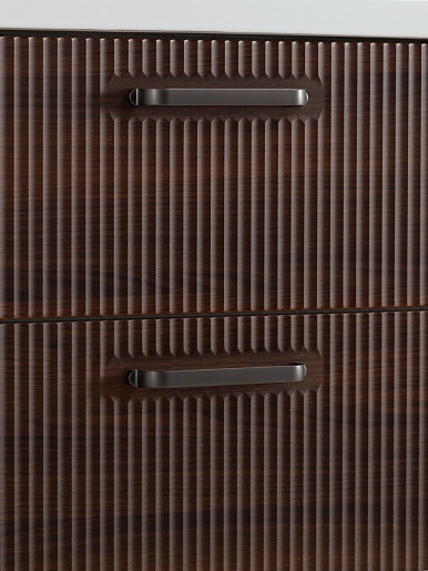 BelBagno Тумба с раковиной Due 50 подвесная Noce ручки Матовый тёмный никель – фотография-6